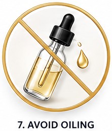 Don't: Apply Oil to the Hair Patch